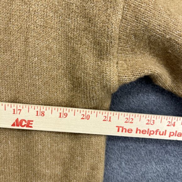 &merci Cardigan women Small Tan Hooded knit open front oversized maxi soft - Picture 11 of 16